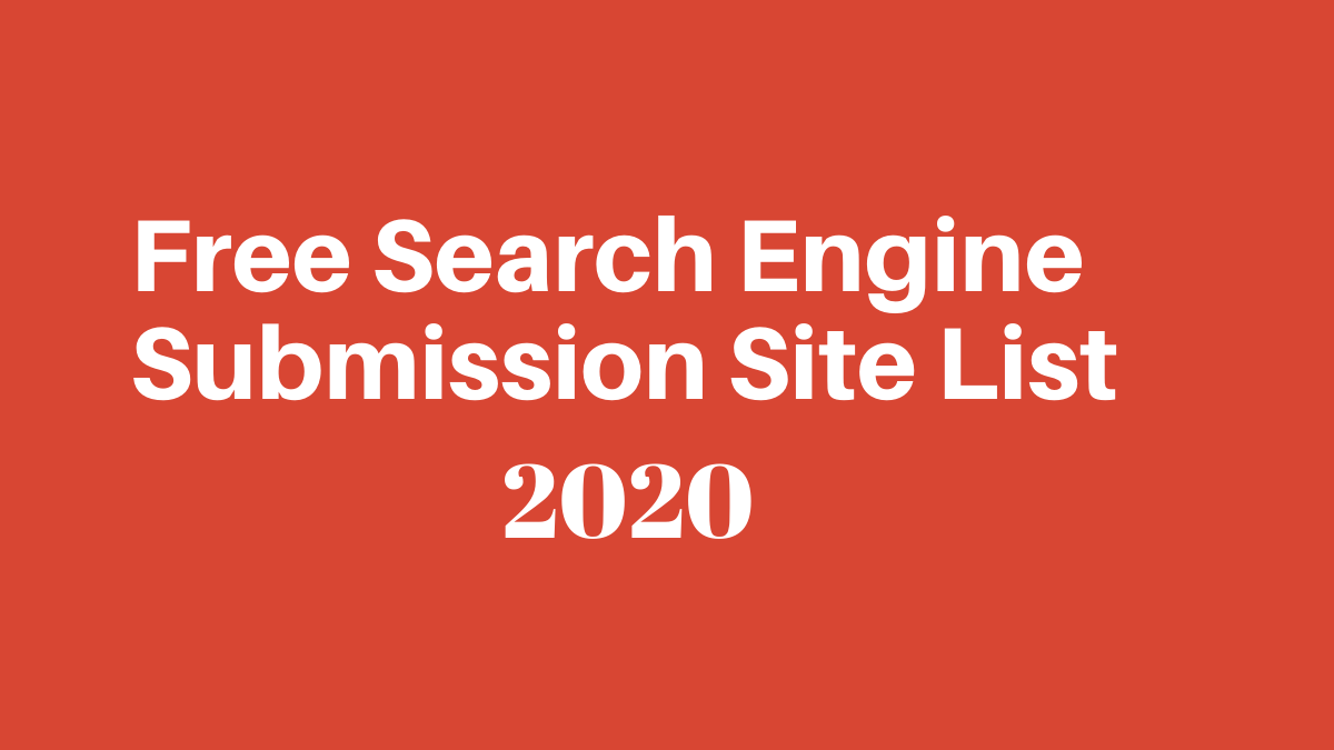 Search engine submission sites